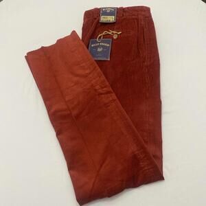 NWT-Bills khakis M1P-P6C Size 35 6Wale Corduroy Orange/Red Pants Made In USA